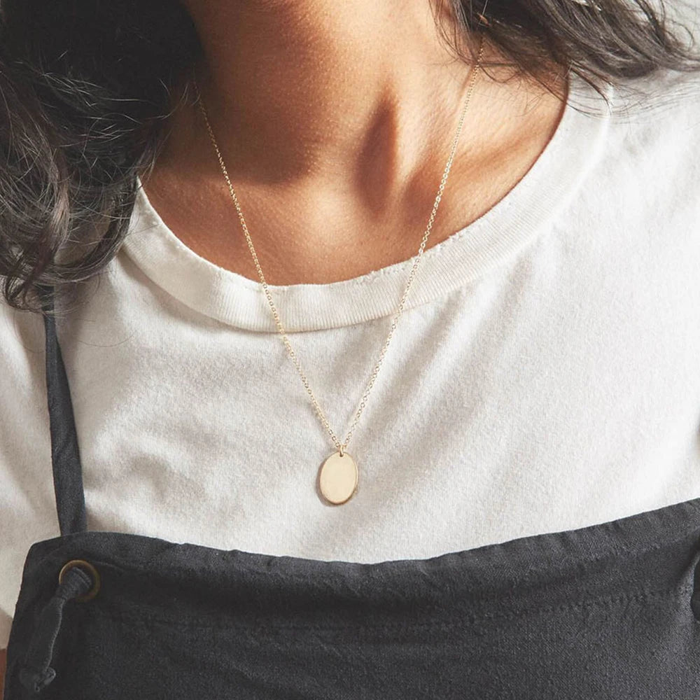 Oval Pendant Necklace