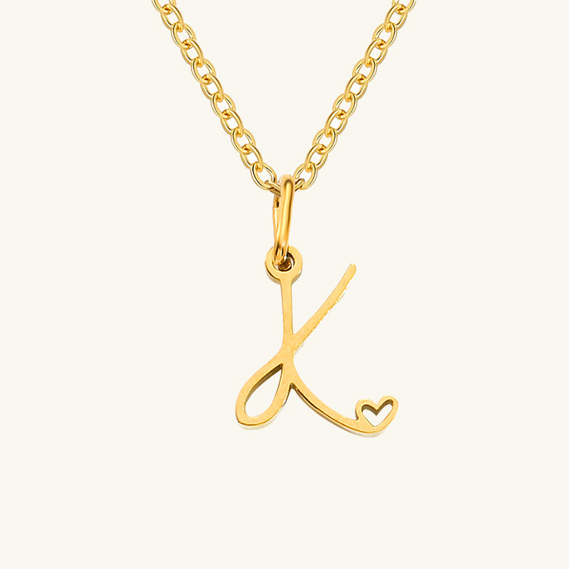 Initial Artistic Necklace