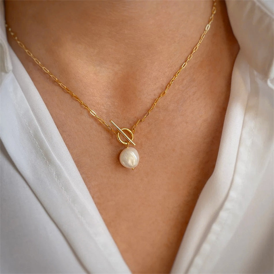 Baroque Pearl Necklace - Wrenlee
