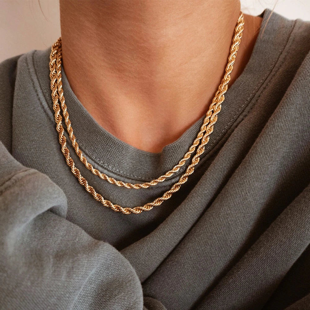 Twisted Chain Necklaces - Wrenlee