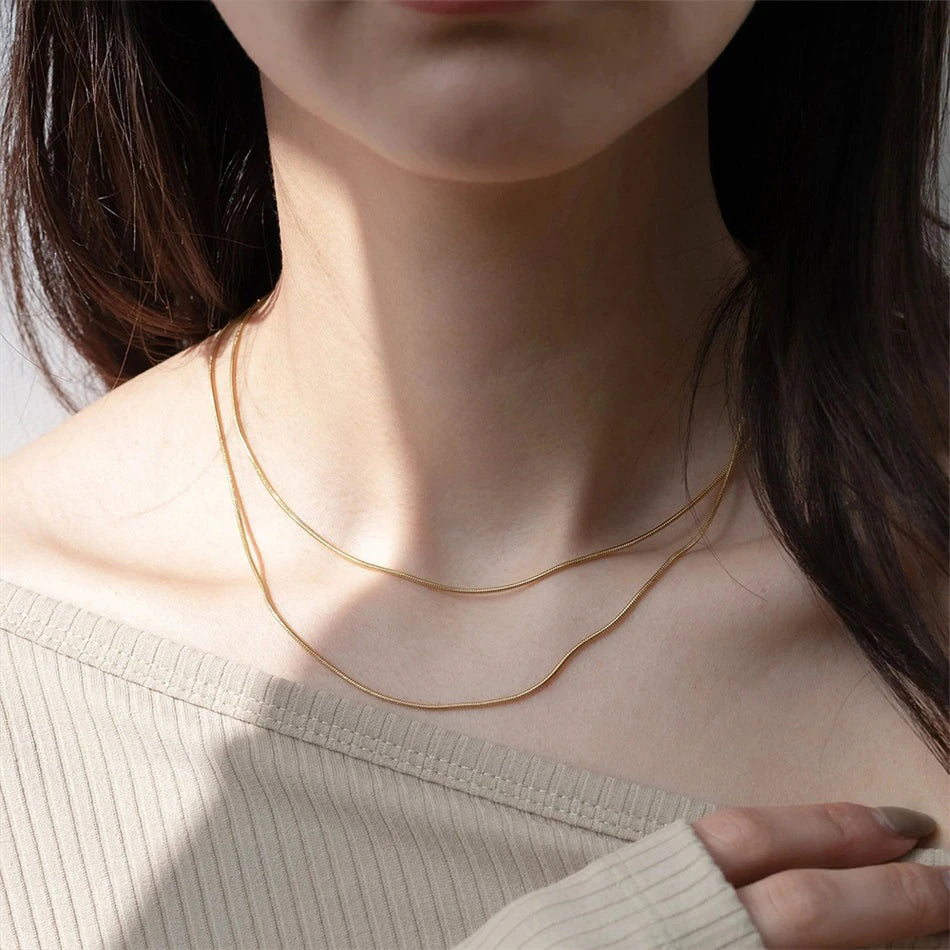 Snake Chain Necklace - Wrenlee