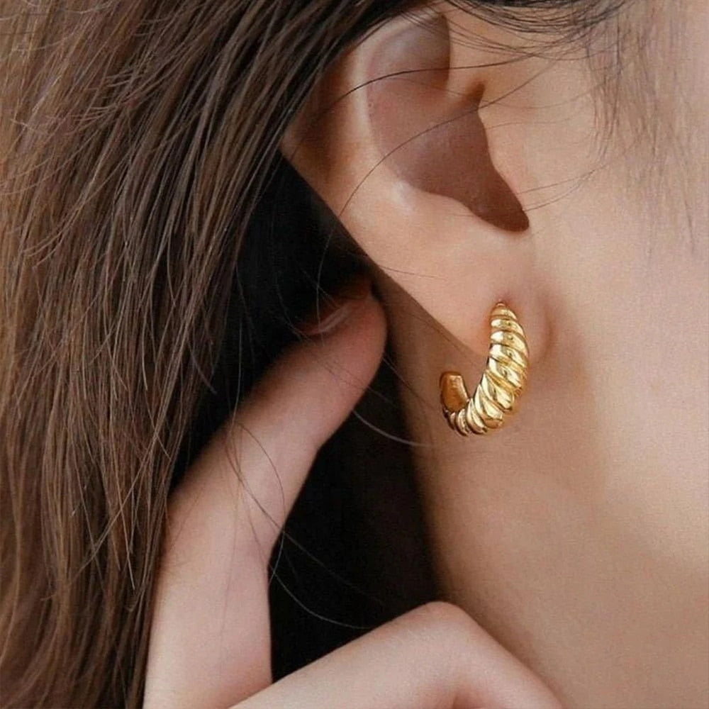 Slim Croissant Shaped Earrings