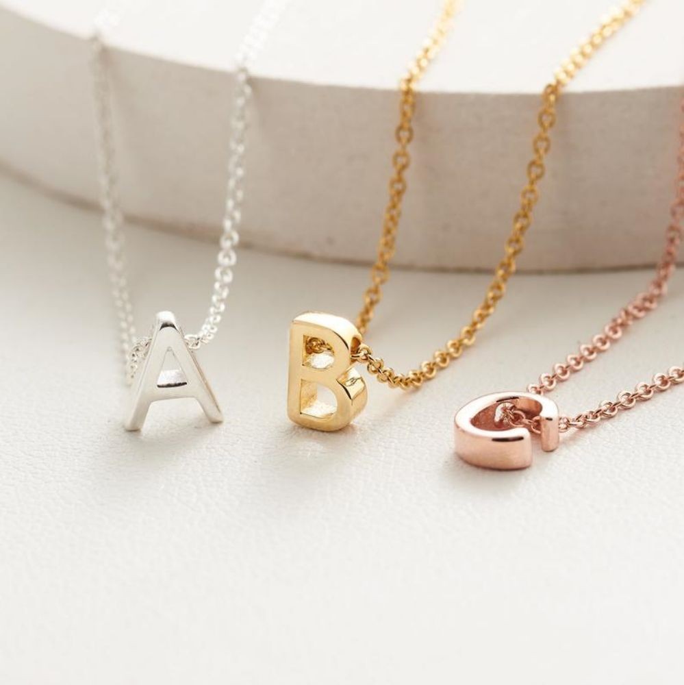 Single Letter Necklace - Wrenlee