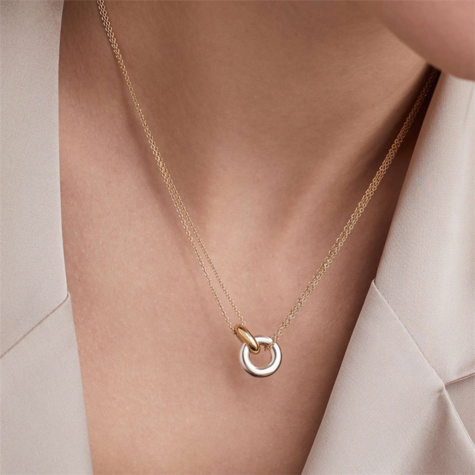 Interlocking Infinity Necklace - Wrenlee