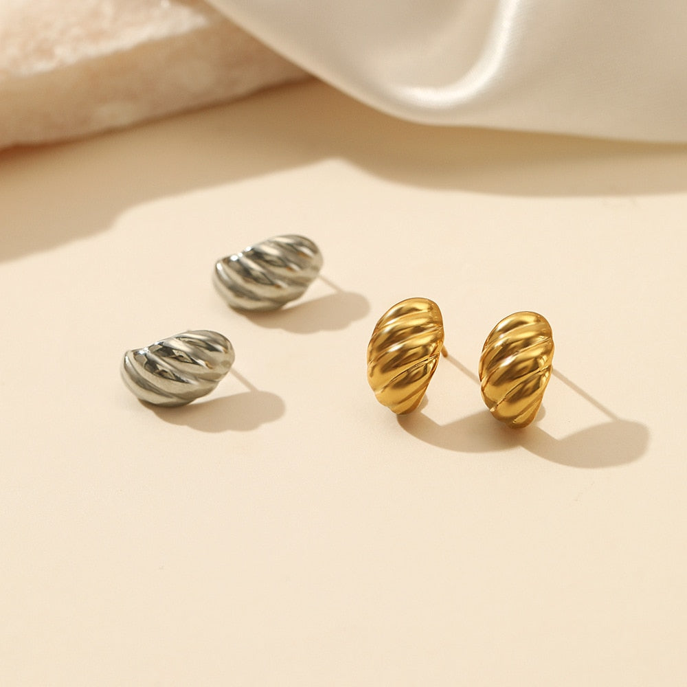 Chunky Croissant Shaped Earrings