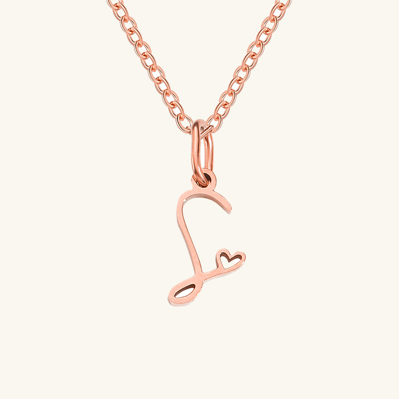 Initial Artistic Necklace