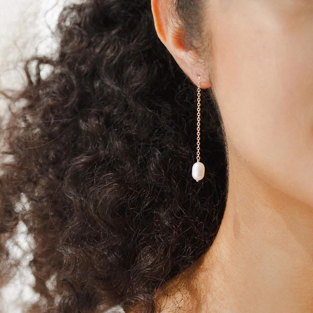 Tear Drop Boutique Pearl Earrings - Wrenlee