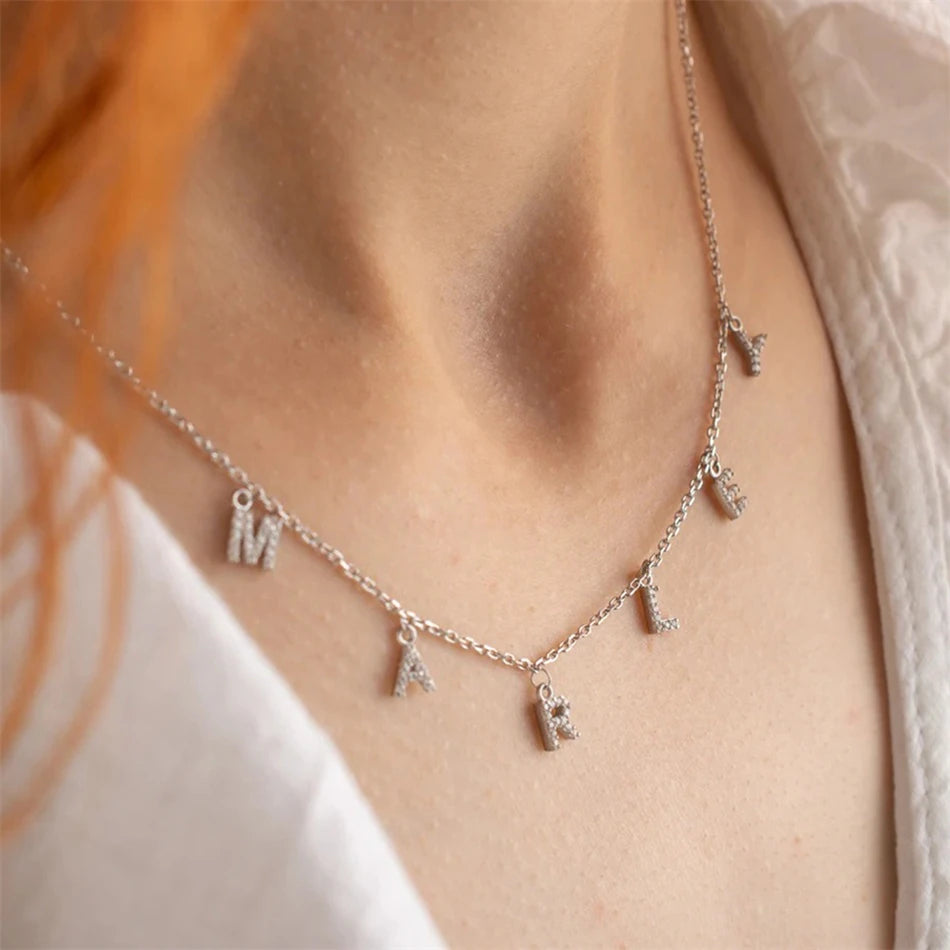 Custom Letter Pendant Necklace - Wrenlee