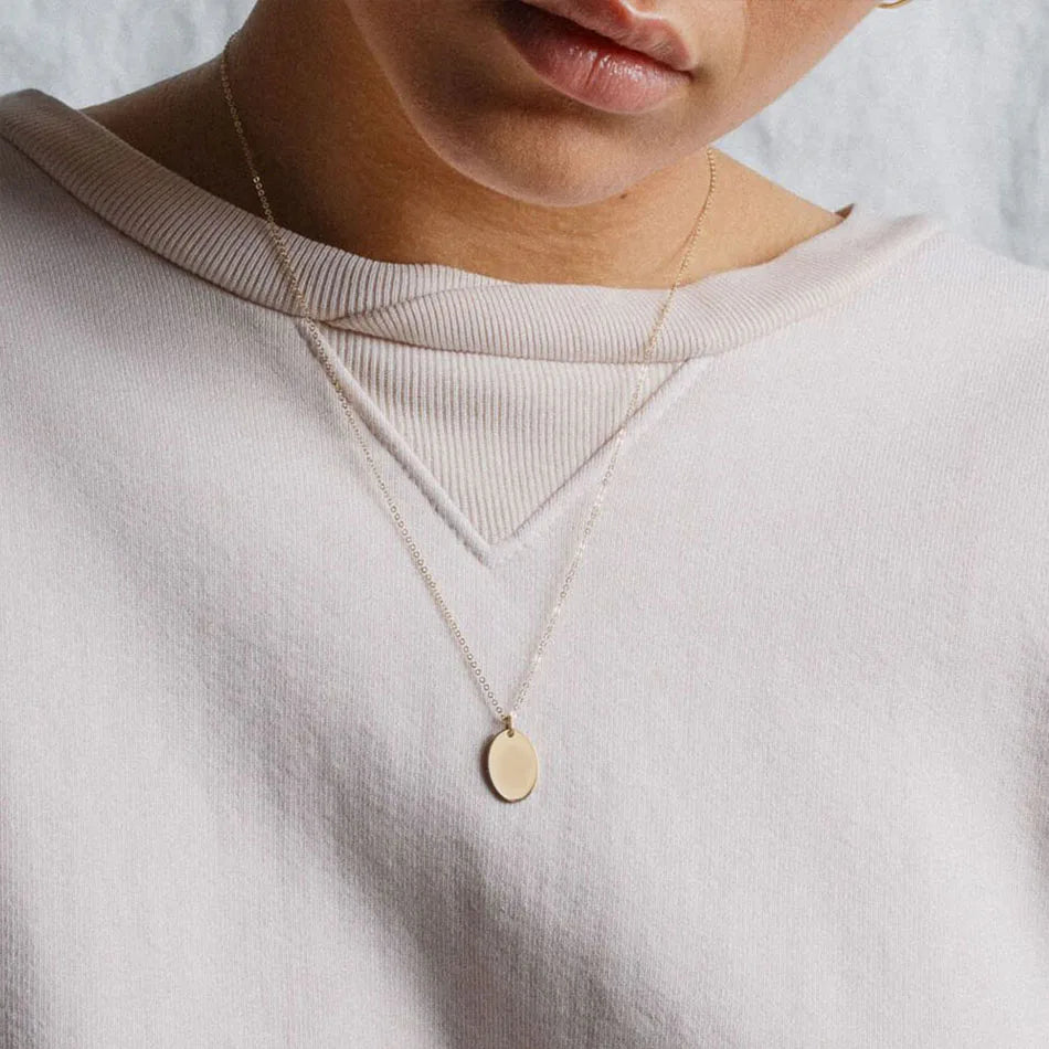 Oval Pendant Necklace