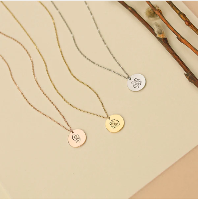 Family Love Illustrations necklace
