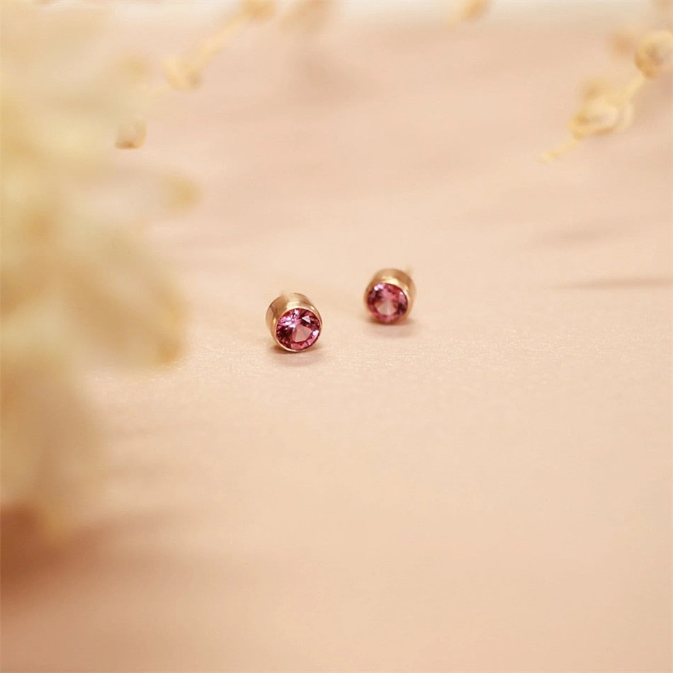 Birthstone Stud Earrings - Wrenlee