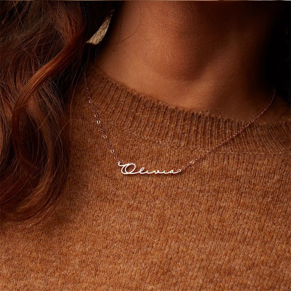 Athena Custom Name Necklace - Wrenlee
