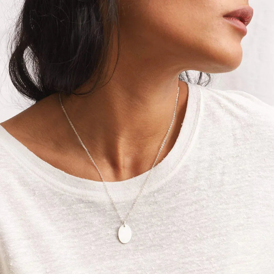 Oval Pendant Necklace