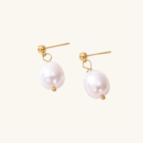 Large Pearl Earrings - Wrenlee
