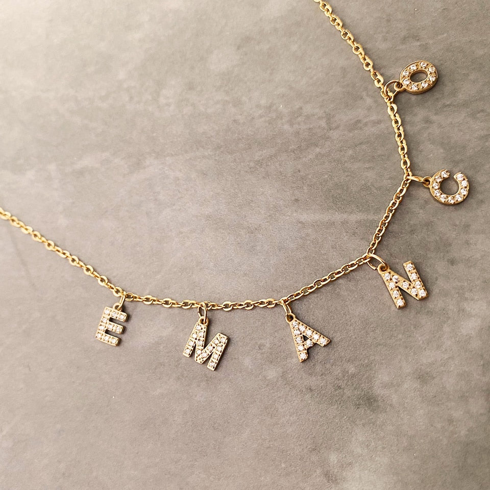 Custom Letter Pendant Necklace - Wrenlee