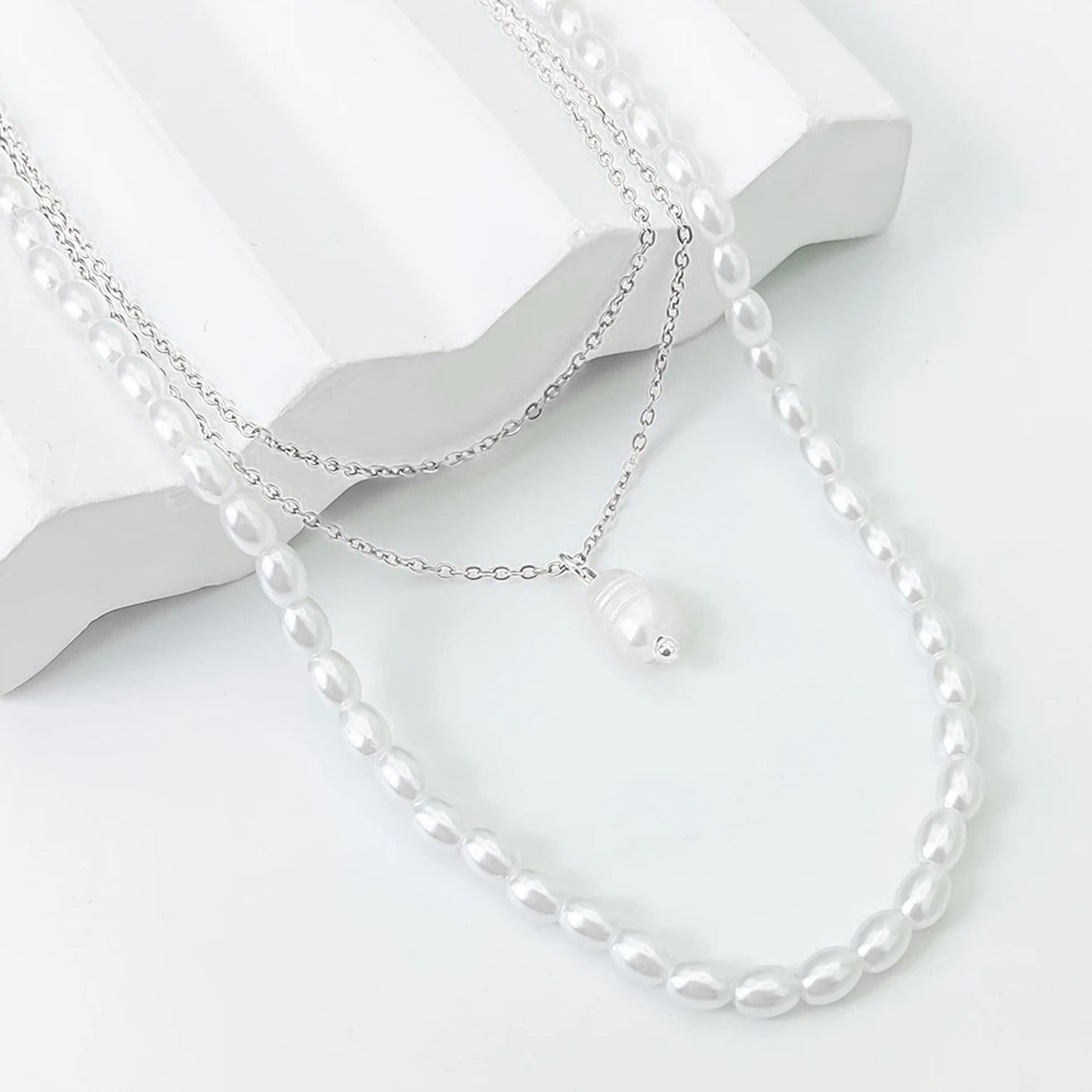 Great Golden Pearl Drop Necklace