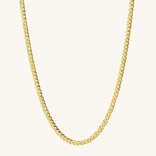3mm Elegant Collar Cuban Necklace - Wrenlee