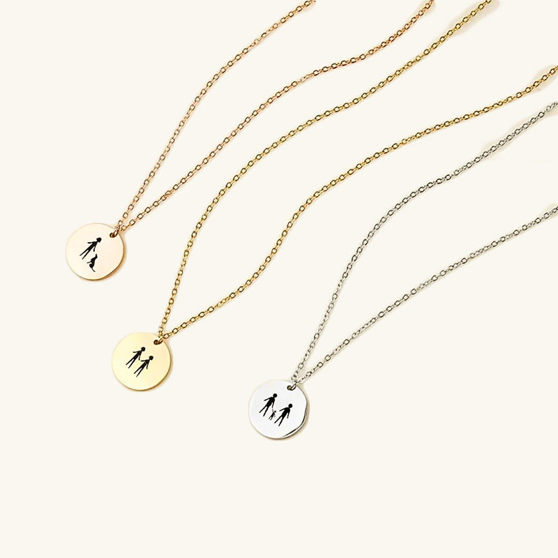 Family Illustrations Necklace