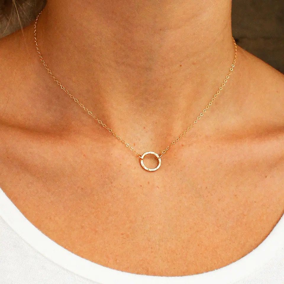 Circle Pendant Necklace - Wrenlee