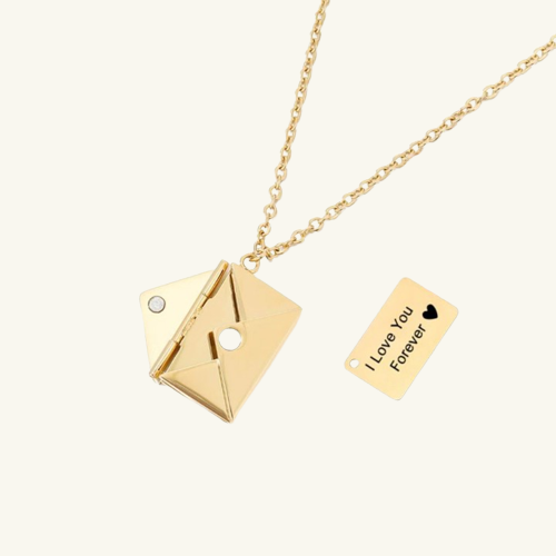 Envelope Locket Necklace - Wrenlee