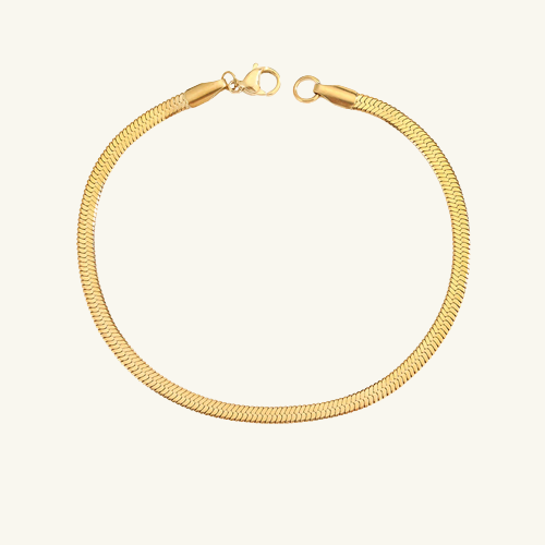 Herringbone Chain Bracelet - Wrenlee