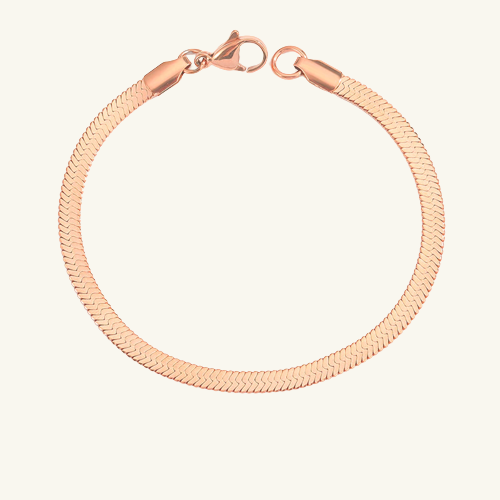 Herringbone Chain Bracelet - Wrenlee