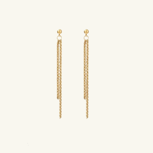 Samantha Long Tassle Earrings - Wrenlee