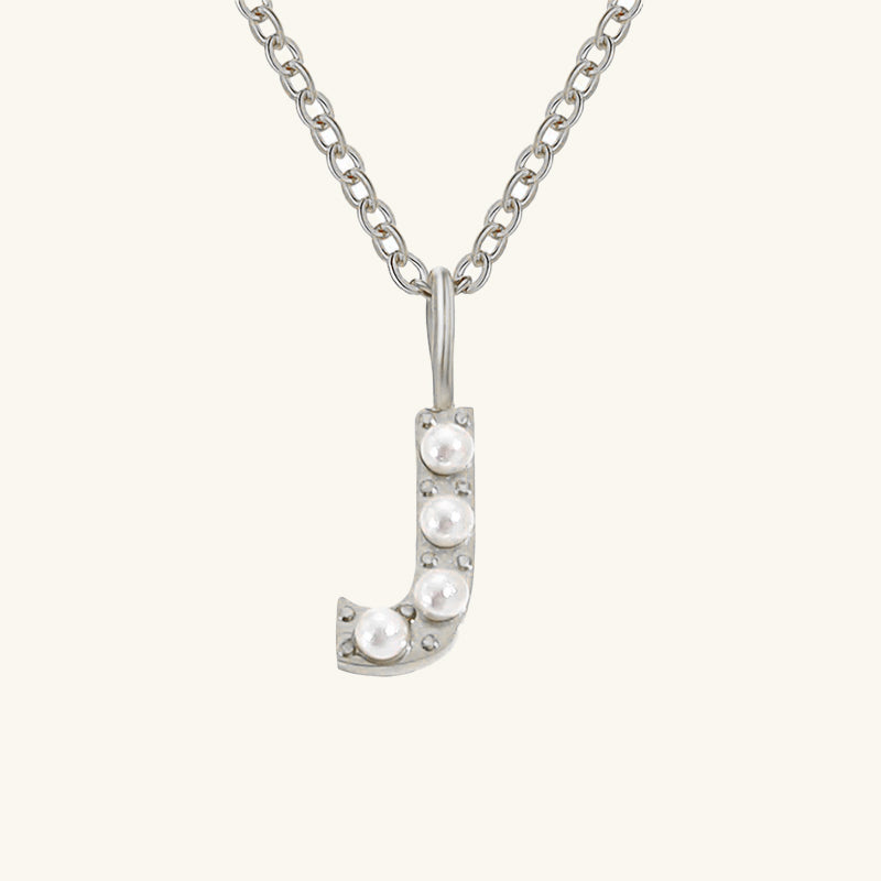 Monica Pearl Initial Necklace