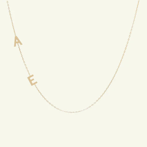 2-Letter Charm Necklace - Wrenlee