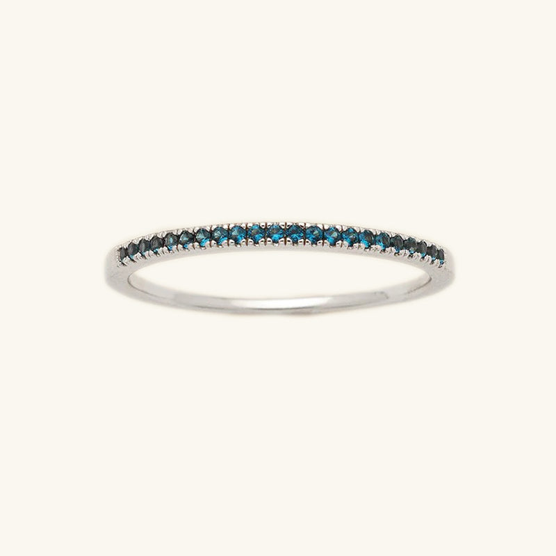 Andrea Silver Birthstone Ring