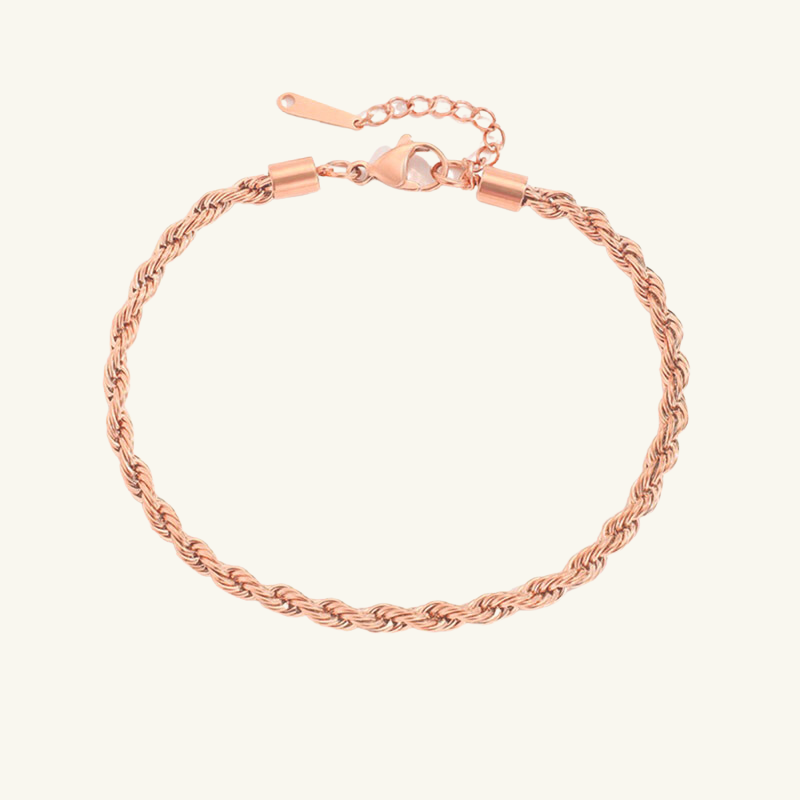 Twisted Rope Chain Anklet - Wrenlee