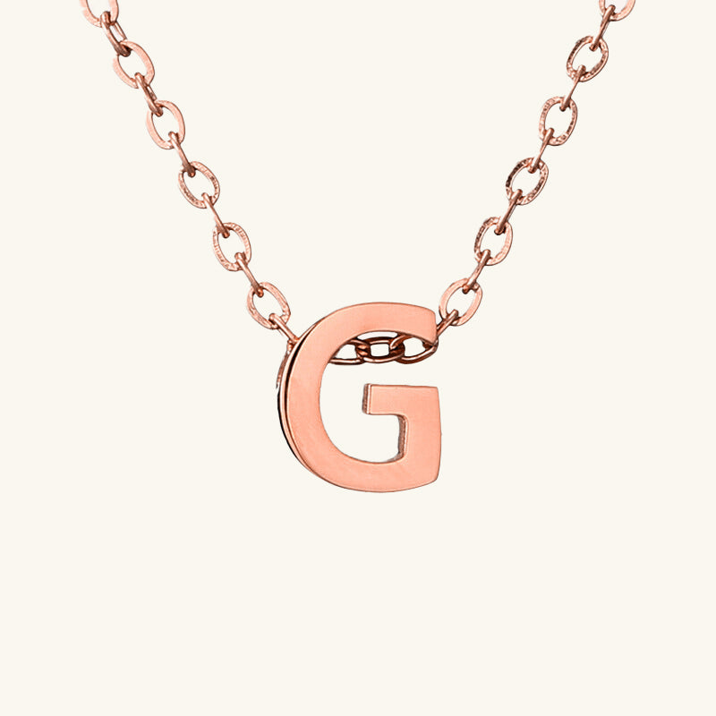 Single Letter Necklace - Wrenlee