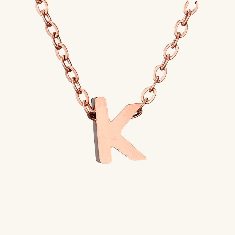 Single Letter Necklace - Wrenlee