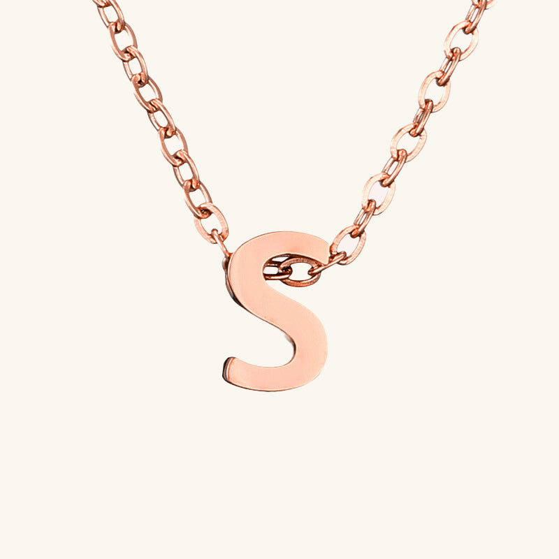 Single Letter Necklace - Wrenlee