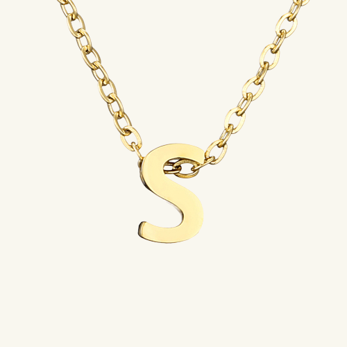 Single Letter Necklace - Wrenlee