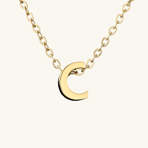 Single Letter Necklace - Wrenlee