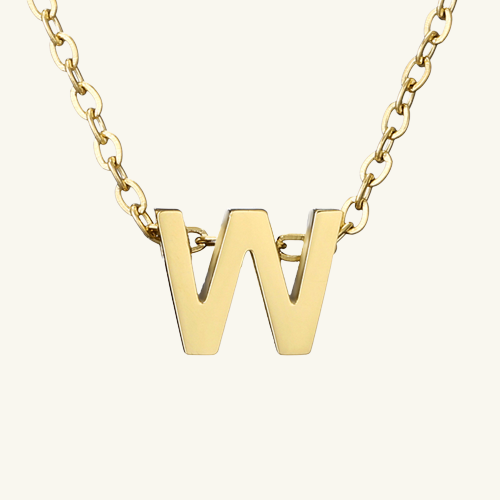 Single Letter Necklace - Wrenlee