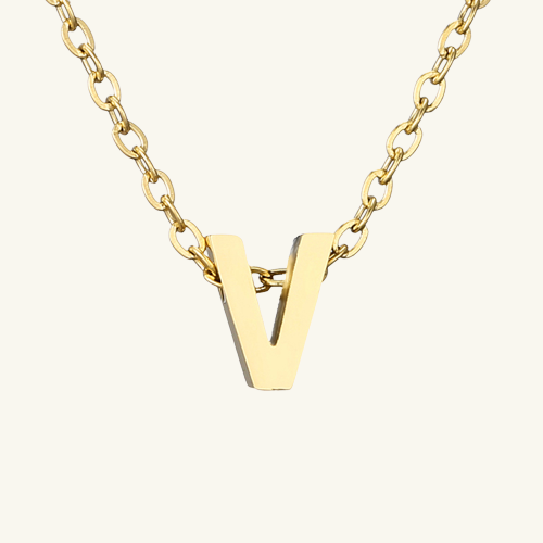 Single Letter Necklace - Wrenlee