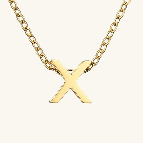 Single Letter Necklace - Wrenlee