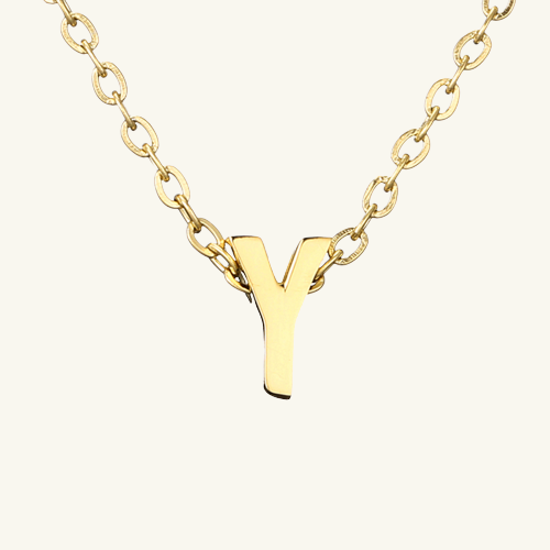 Single Letter Necklace - Wrenlee