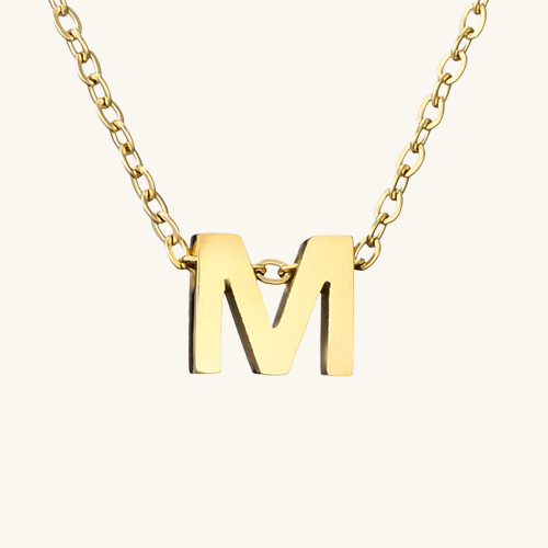 Single Letter Necklace - Wrenlee