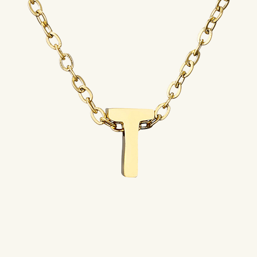 Single Letter Necklace - Wrenlee