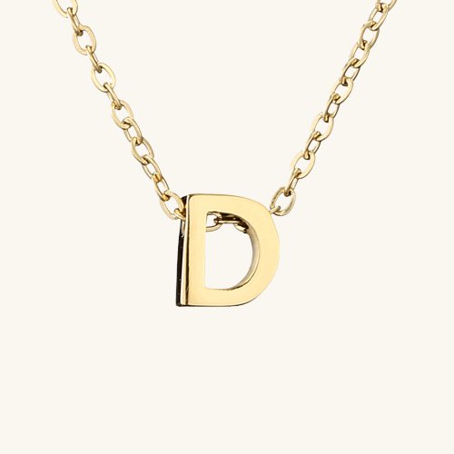 Single Letter Necklace - Wrenlee