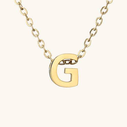 Single Letter Necklace - Wrenlee