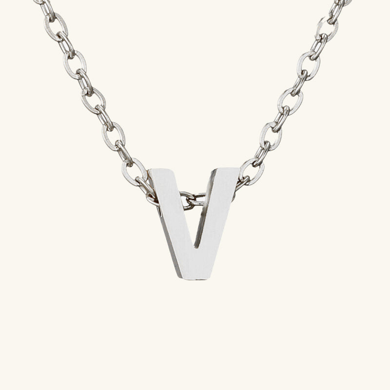 Single Letter Necklace - Wrenlee